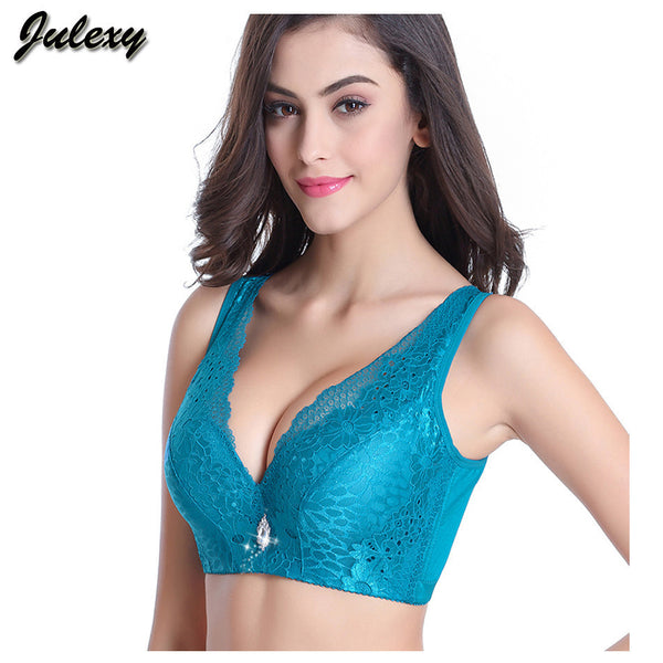 Julexy Sexy Brand big size 80/36-105/46 CD Women Bras push up sports embroidery underwear young women