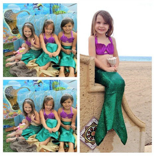 2016 New Small Tail Mermaid Ariel Princess Dress