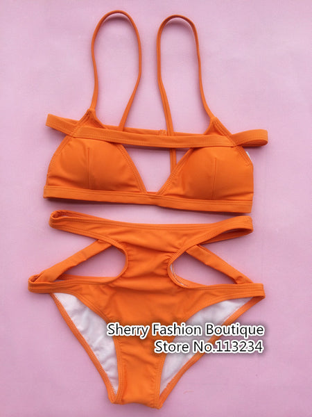 2017 Women swimsuit, bikini set up to cut swimsuit