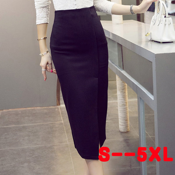 Autumn Winter High Waisst midi bobycon pencil skirts