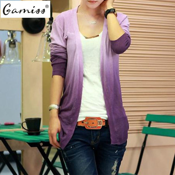 Gamiss 5 Colors Spring 2016 New Fashion Womens Cardigan Coat