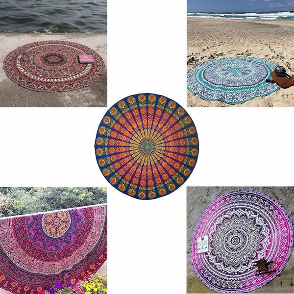 Round Beach Mate,Beach Towel Tablecloth Round 150 cm