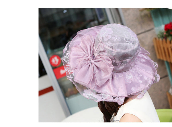 Women Sweet Cute Sun Hats Europe and American Retro Fashion Summer Sun Cap Anti UV rays