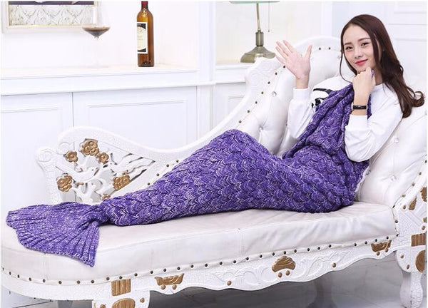 2017 new mermaid tail  Crochet blanket of winter quilt pattern