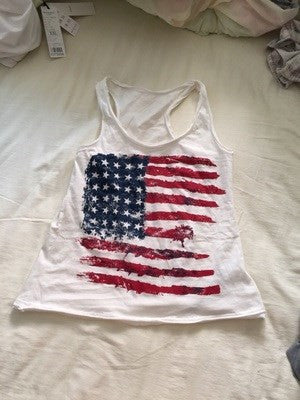 American flag T-shirt for women