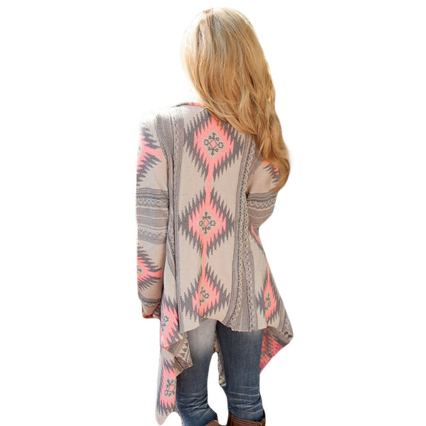 2016 Women Cardigan Pink Long Cardigans