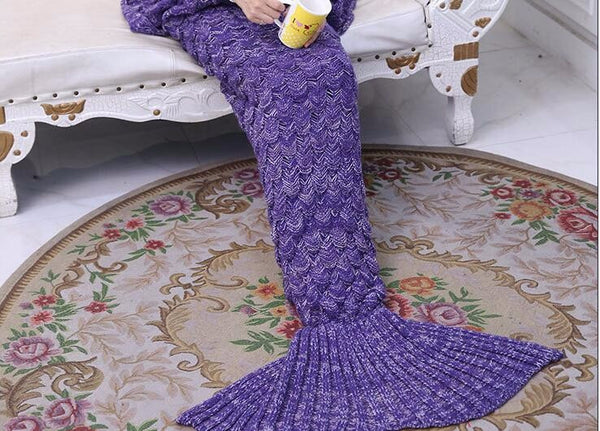 2017 new mermaid tail  Crochet blanket of winter quilt pattern