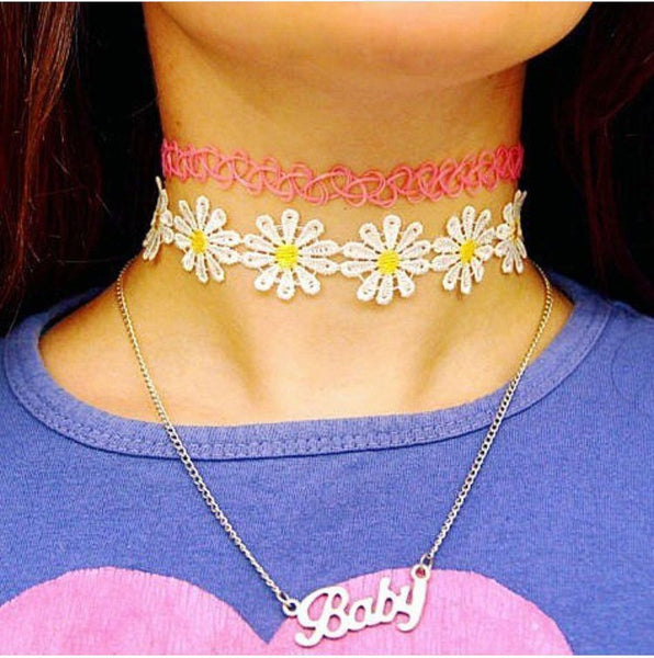 Most wanted Harajuku Fashion White Lace Choker Necklace