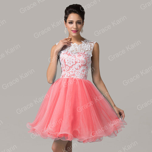 2017 home party dresses, short puffy prom dresses, high neck dresses