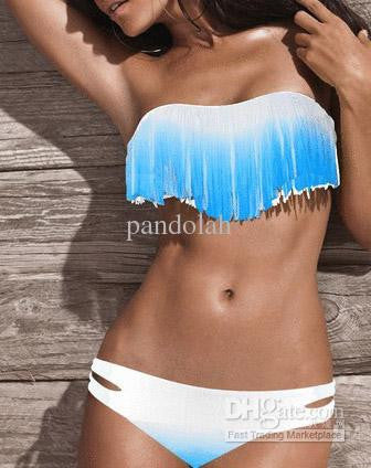 Colorful Fringe Tassels Real Class Swimsuit