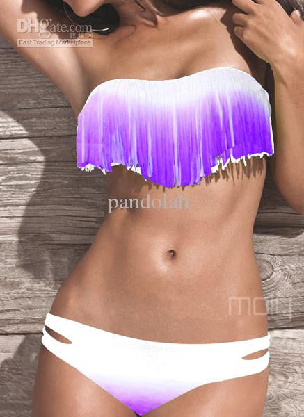 Colorful Fringe Tassels Real Class Swimsuit