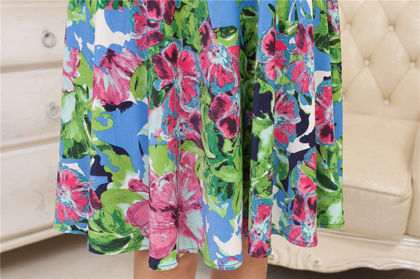 Big Sale on Summer Dress 5XL Plus Size Dresses Desigual Floral Print Dresses